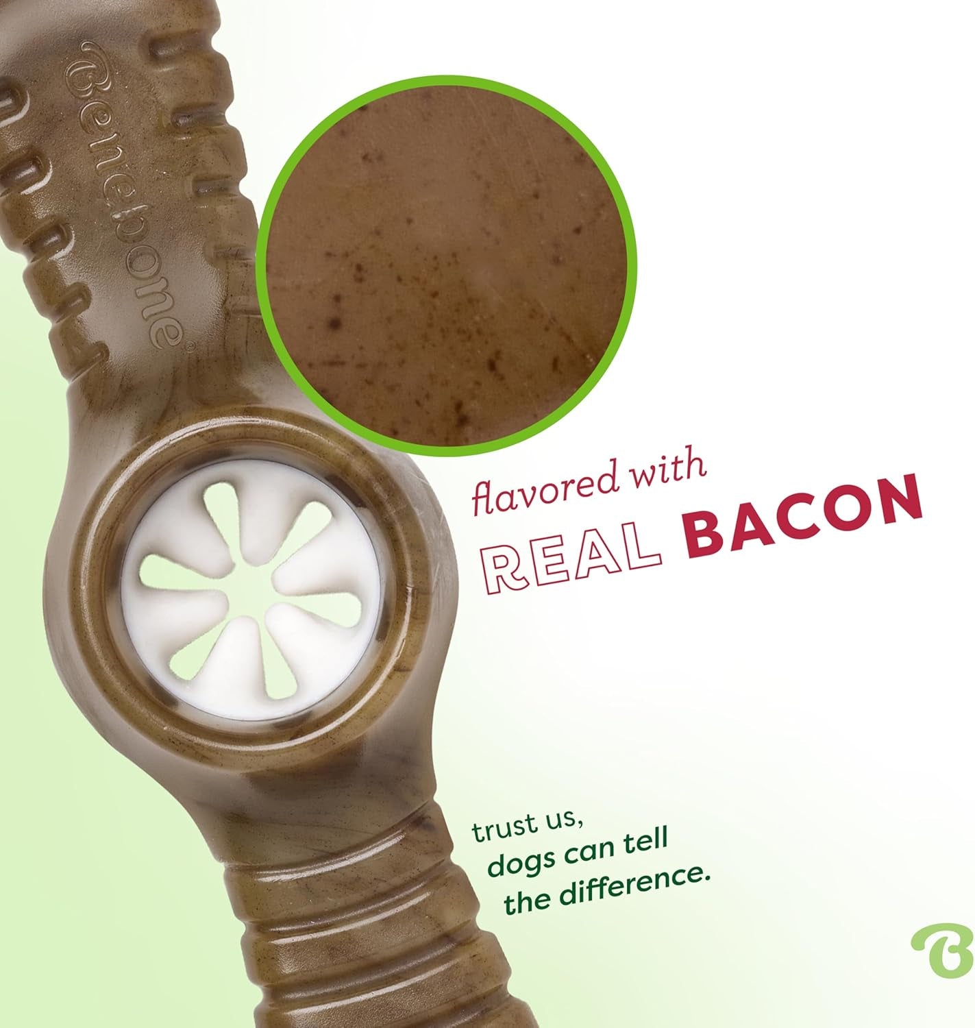 Pawplexer Interactive Treat Dispensing Tough Dog Puzzle Chew Toy, Made in USA, Medium, Real Bacon Flavor